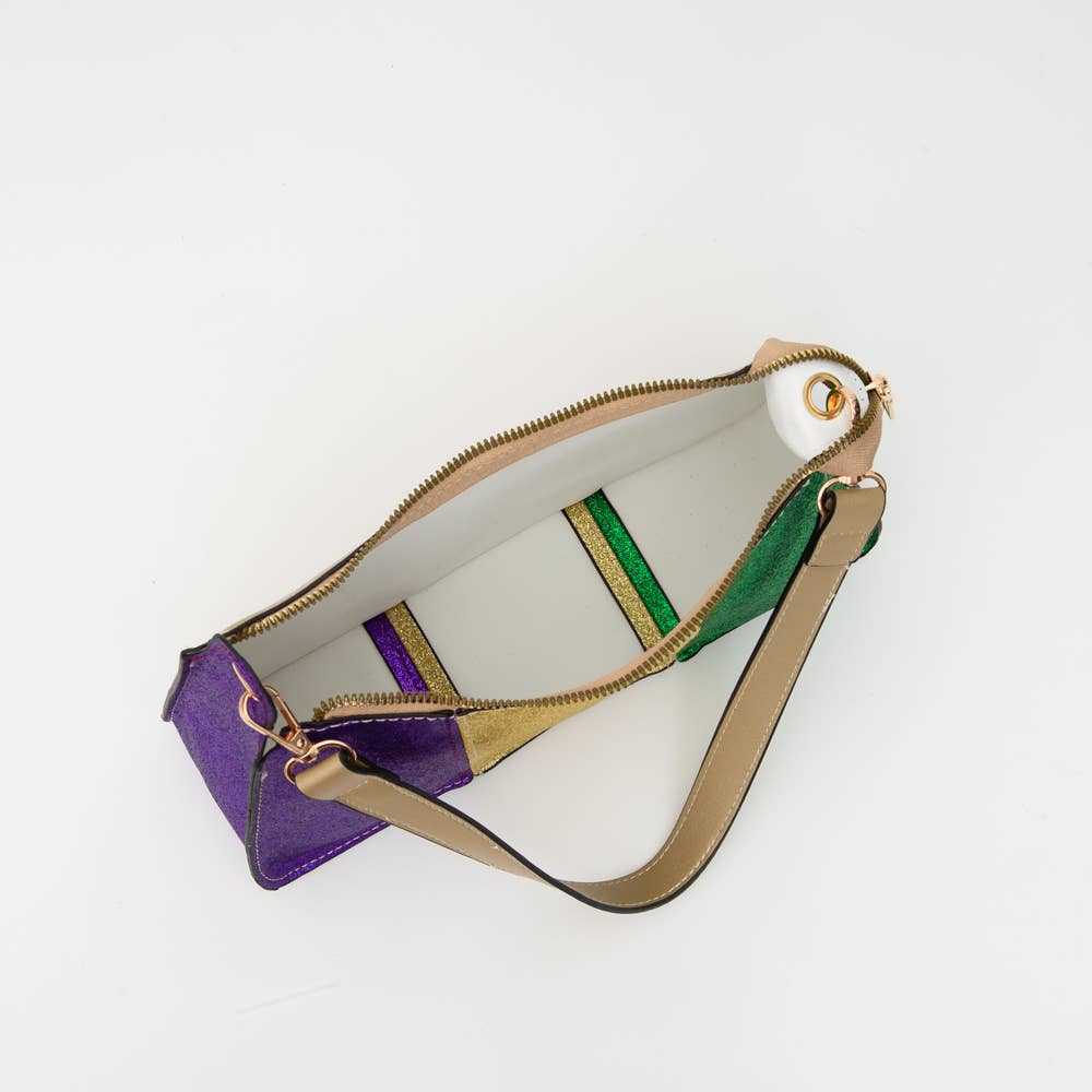 Mardi Gras Glitter Handbag 