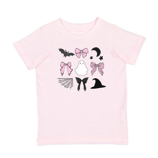 Spooky Coquette Halloween Short Sleeve T-Shirt Kids Clothing