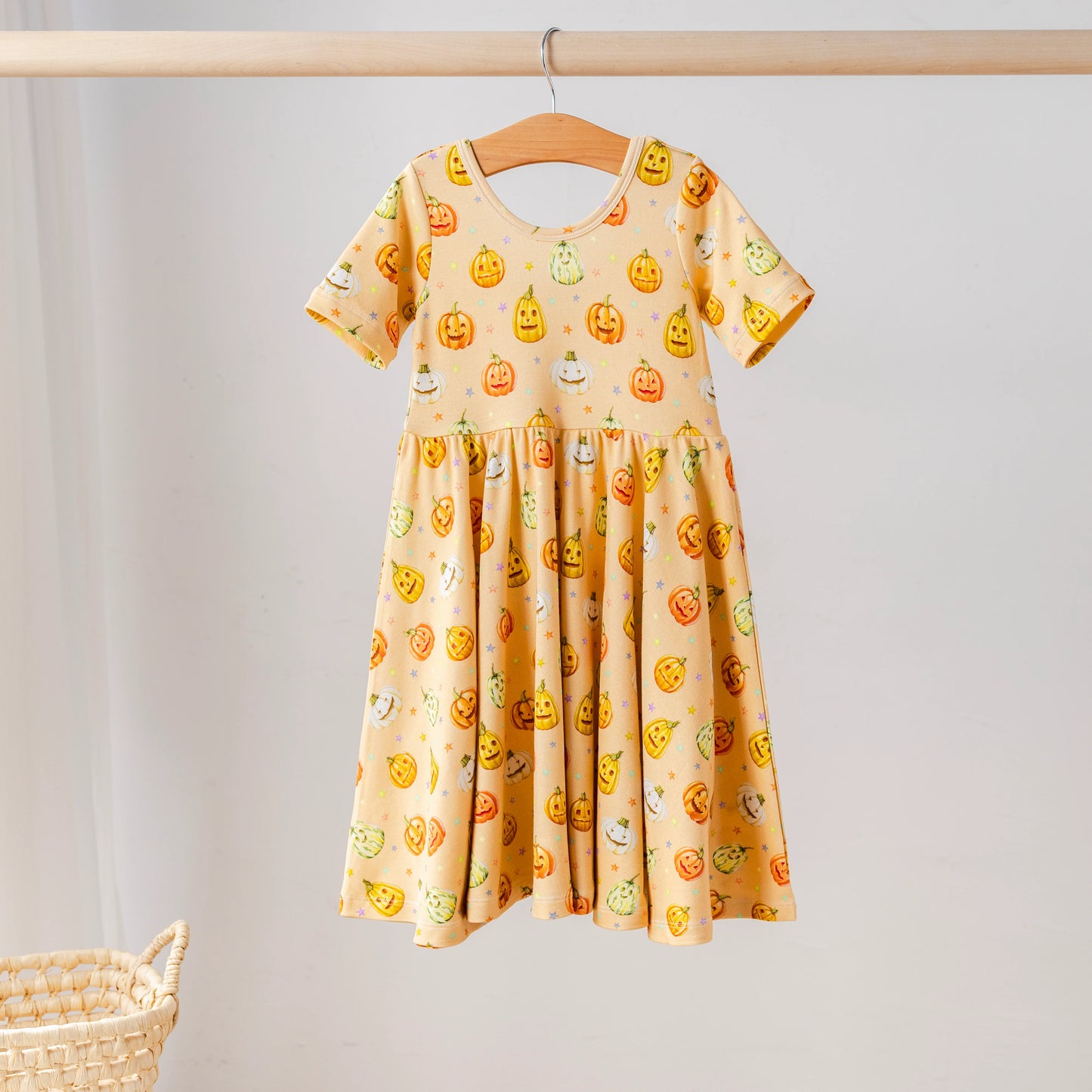 Pumpkin Pals Cotton Twirl Dress