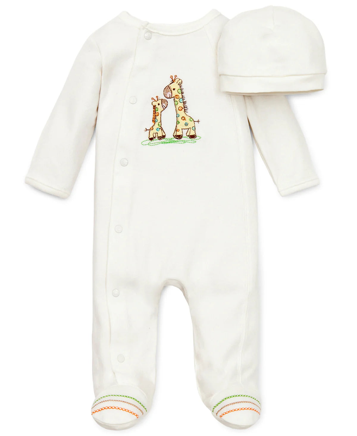 Giraffe Footie and Hat Set