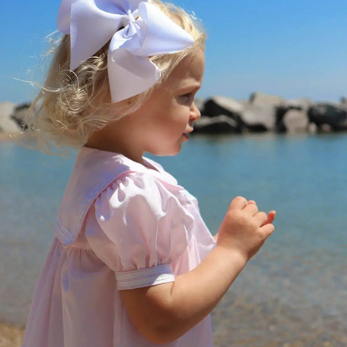 Nautical Sailor Dress: Pink