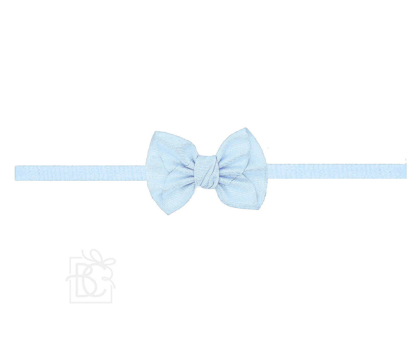 Millennium Blue 1/4 in PANTYHOSE HEADBAND W/ 2.5" MINI ANNE BOW