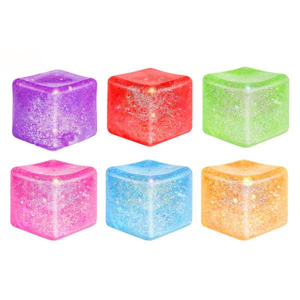 Sugah-Mals™ Glitter Sugar Cube Squishy Stress Ball -Assorted