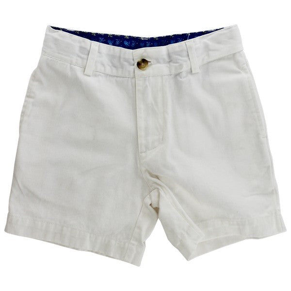 White Twill Shorts