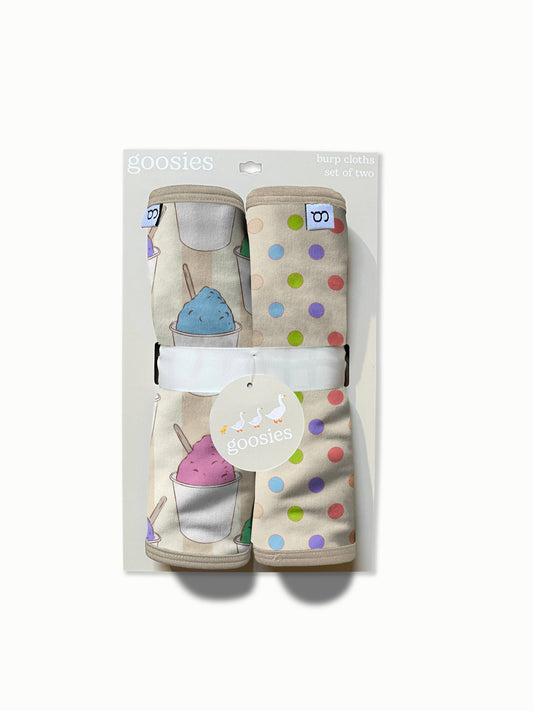 Snowball Burp Cloth Set