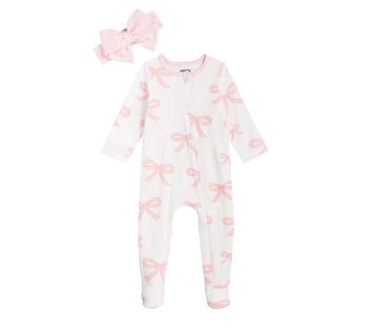 Bow Sleeper and Headband Set