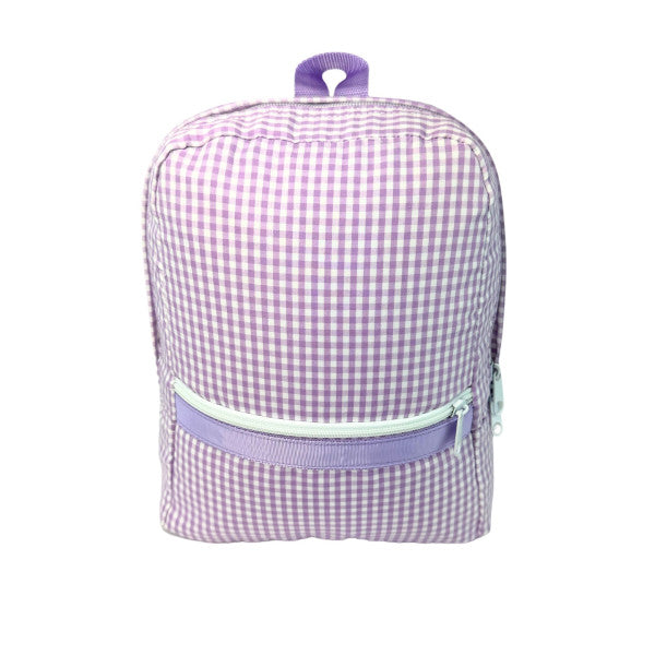 Lilac gingham small backpack