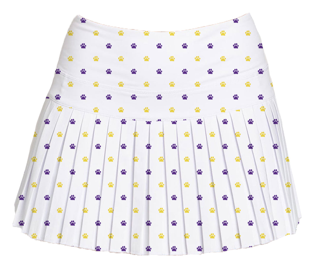 Tiger Paw Pleated Skort