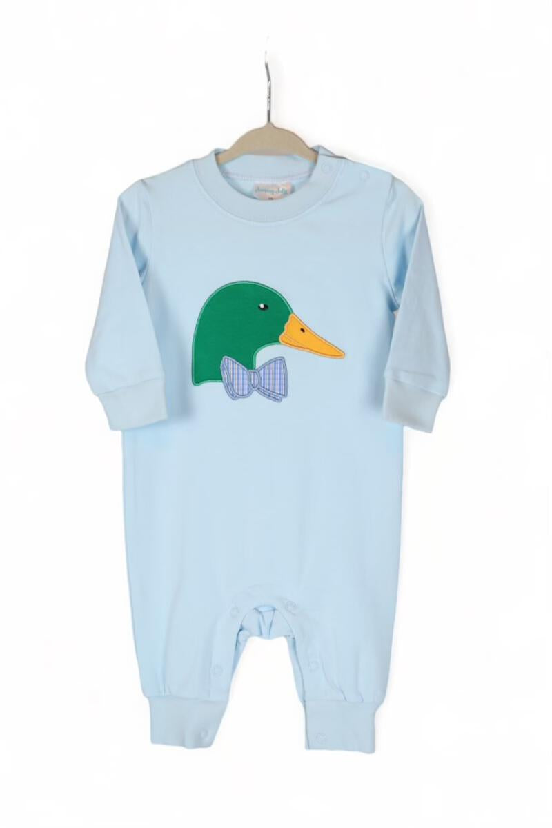 Duck with bow tie romper