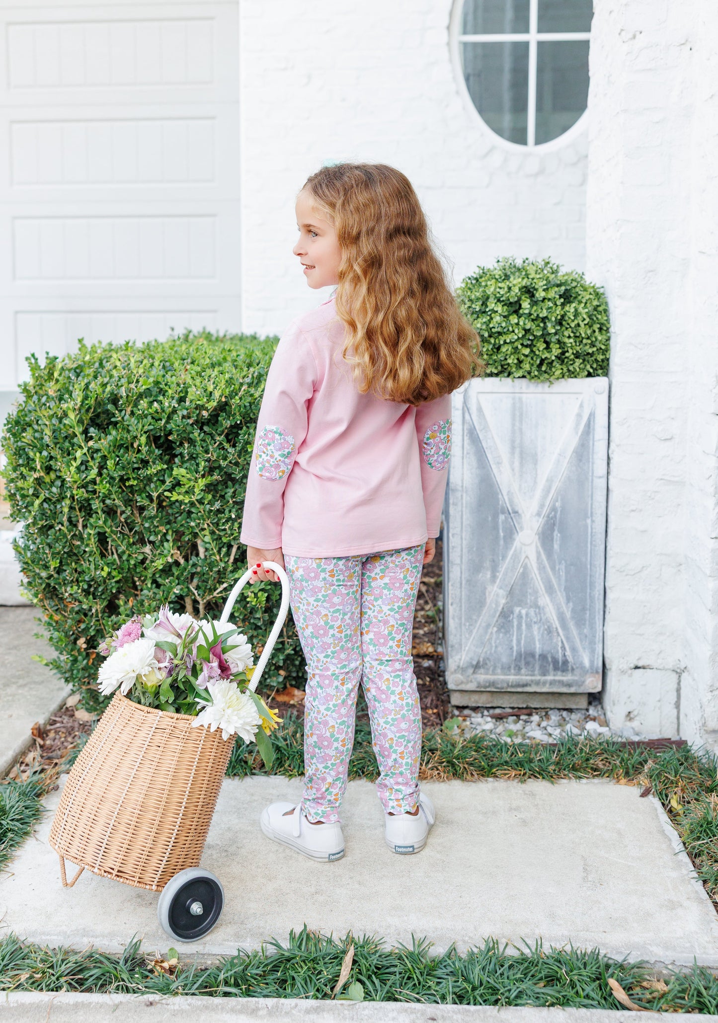 Autumn Bloom Quarter Zip Pullover Legging Set