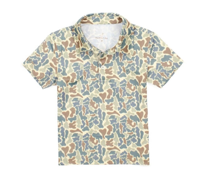 Field Camo inlet polo