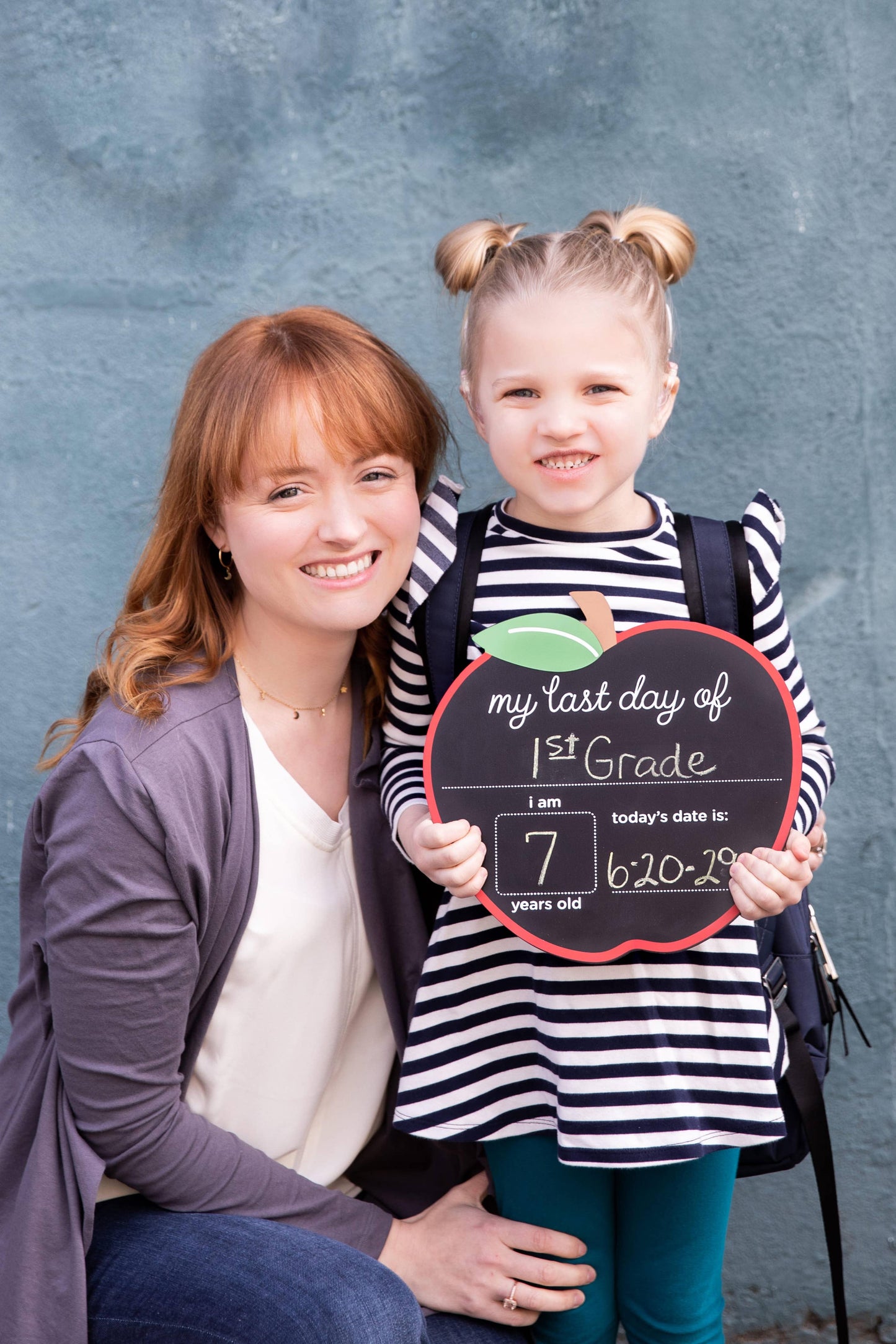 First and Last Day of School Reversible Chalkboard Sign