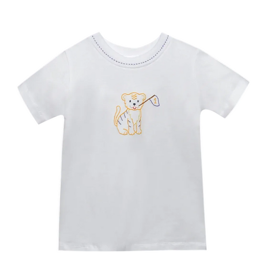 Tiger with Flag Shirt