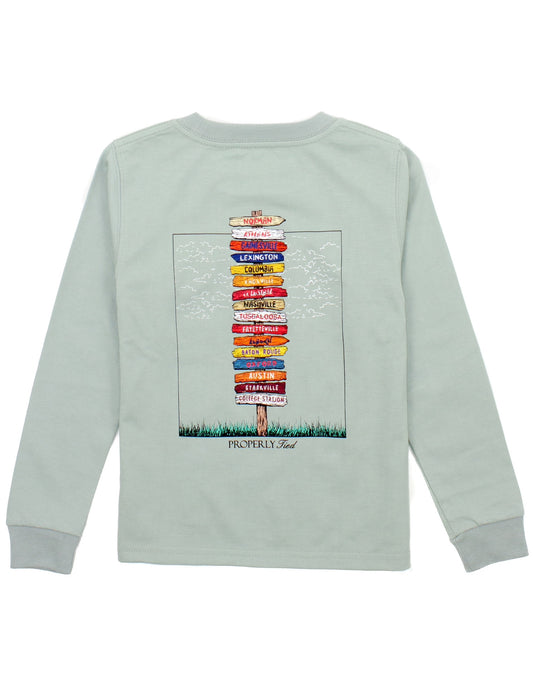 Chrome Grey Boys Southeastern Showdown LS Shirt