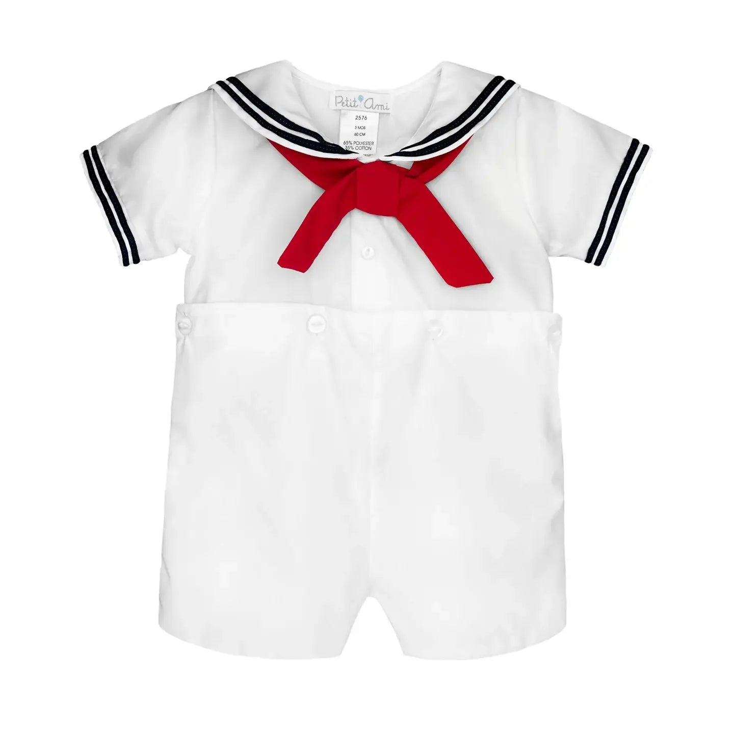 Nautical Sailor Bobby Suit: White