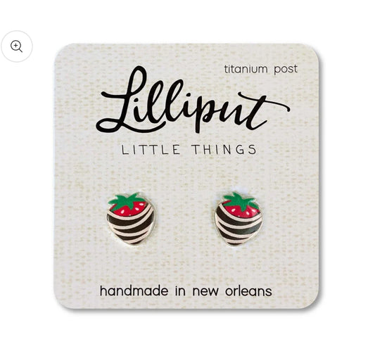 Chocolate Strawberry Earrings