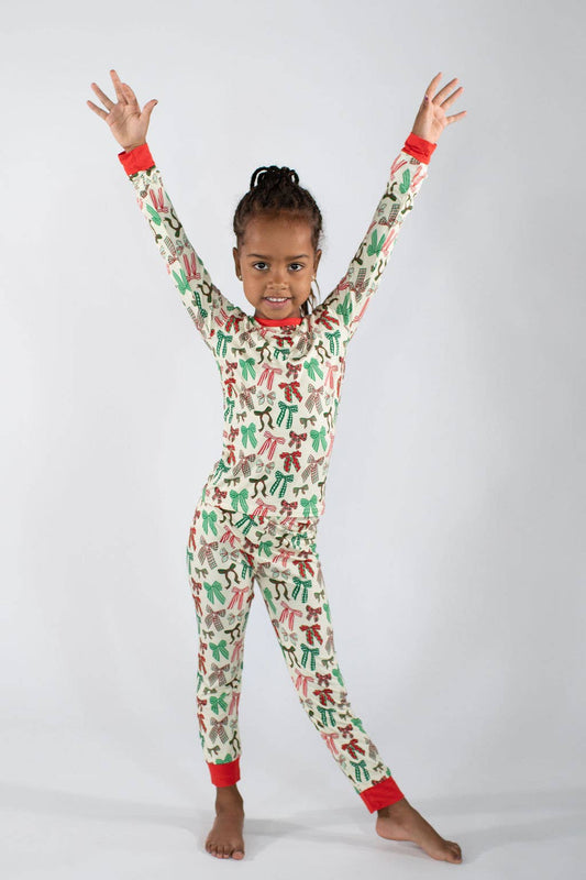 Holiday Bows Bamboo Pajamas