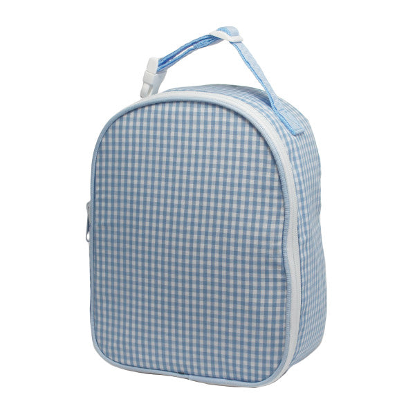 Baby blue gingham lunch box