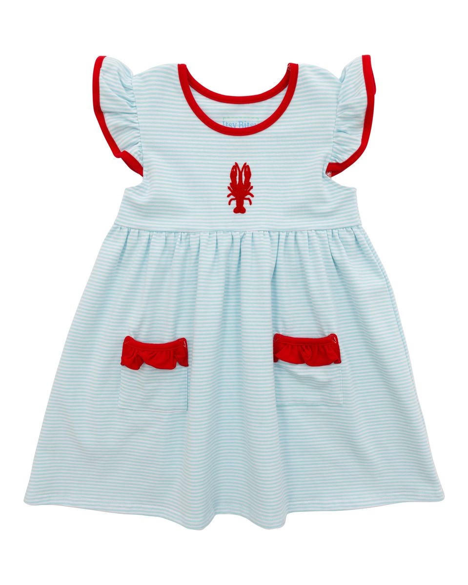 Crawfish Dress and Flutter Bubble