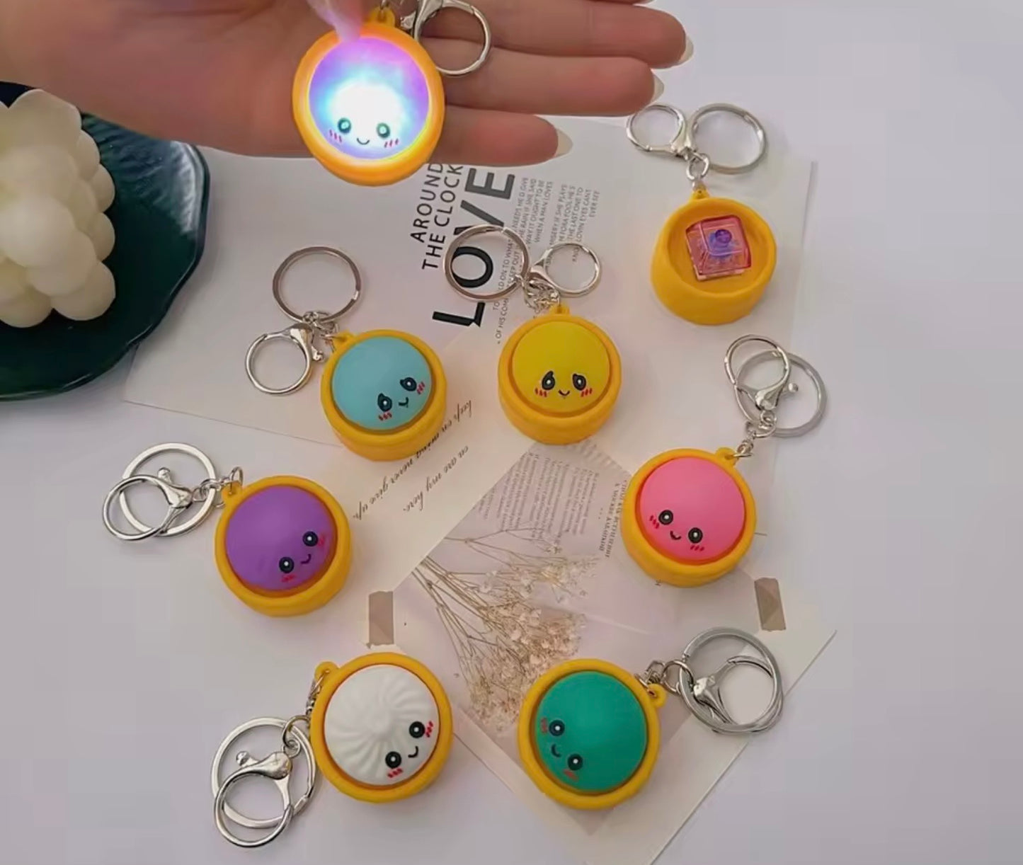 Glow Dumpling Keychain and Bookbag Charm
