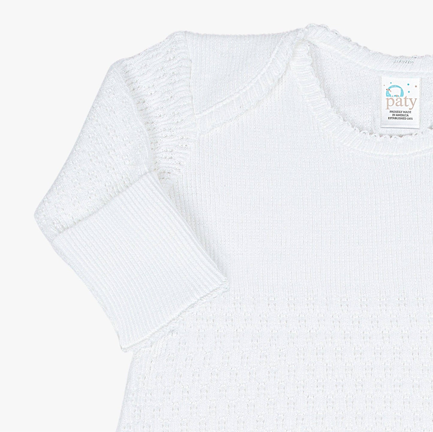 Paty Knit Overlap Shoulder Gown