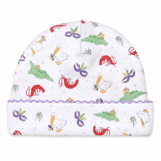 Bayou Pals Print Hat: 3 Months
