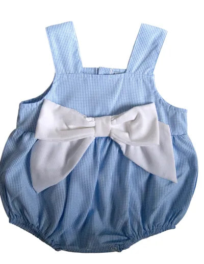 Blue & White Bow Bubble