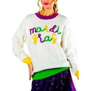 Mardi Gras Sweater