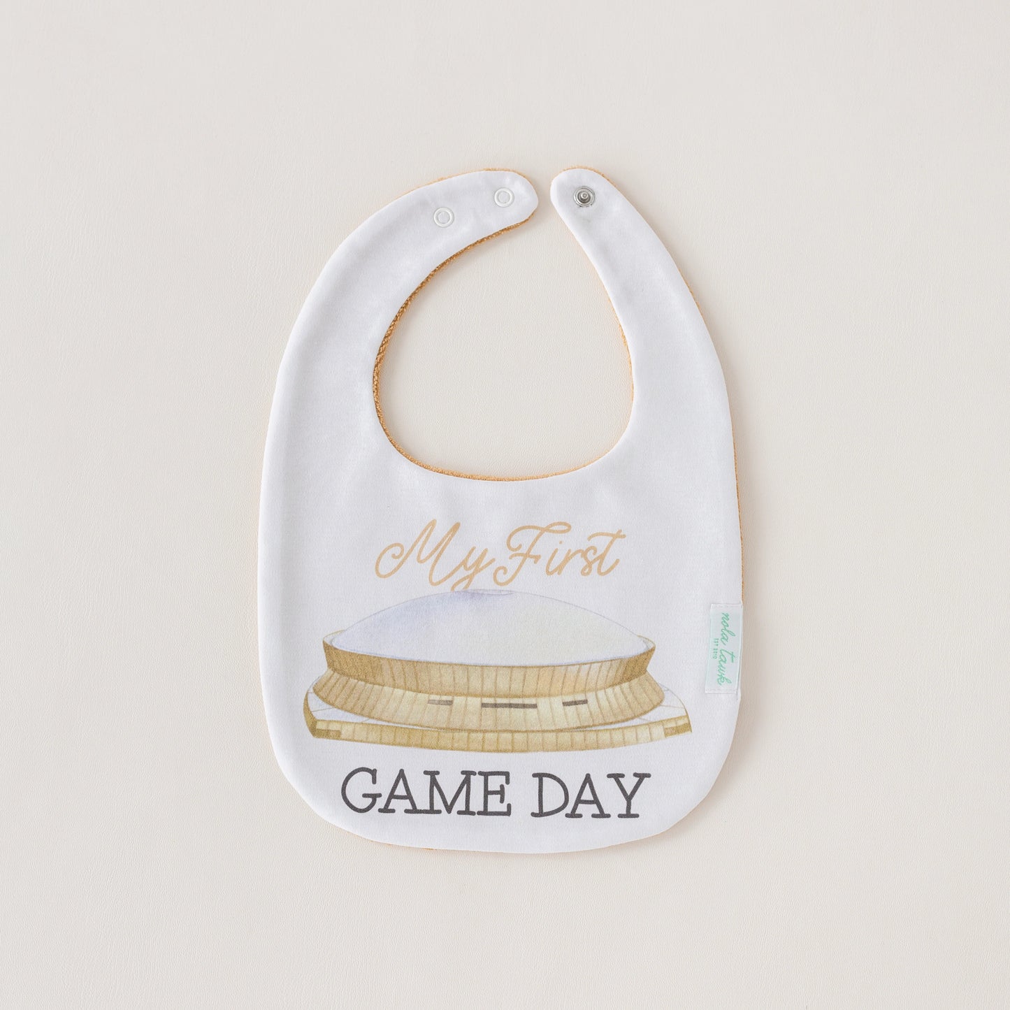 Saints- My First Game Day Organic Cotton Bib