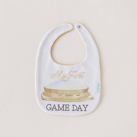 Saints- My First Game Day Organic Cotton Bib