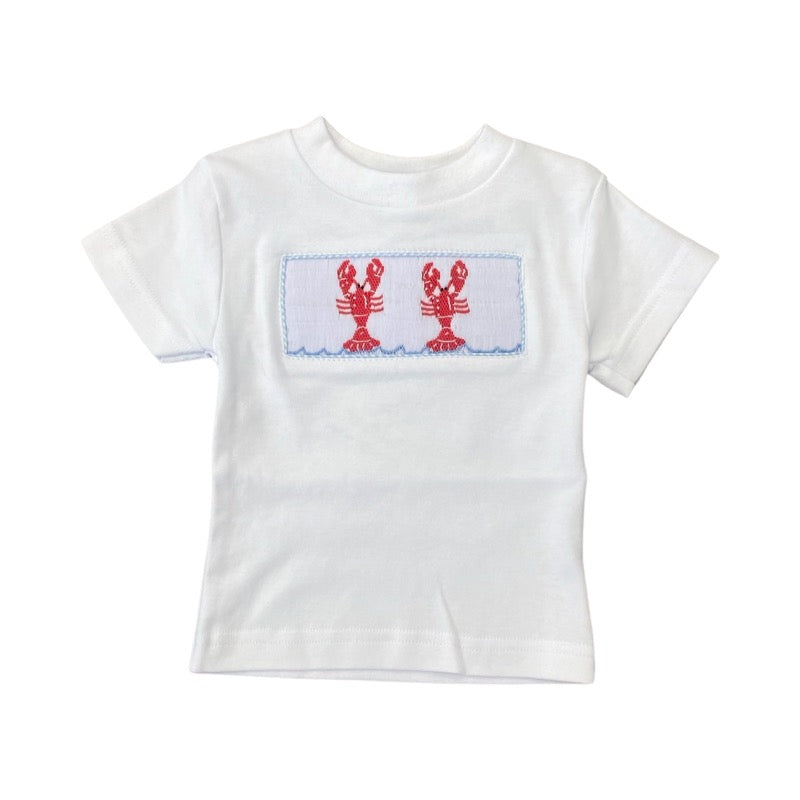 smocked crawfish t-shirt