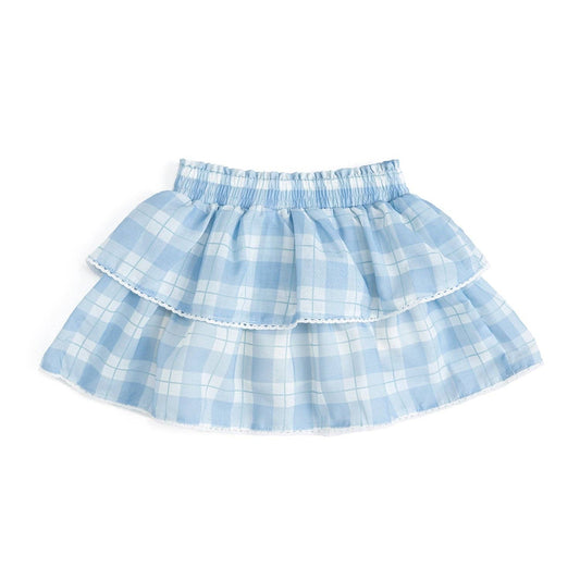 Blue Plaid Skort - Back To School