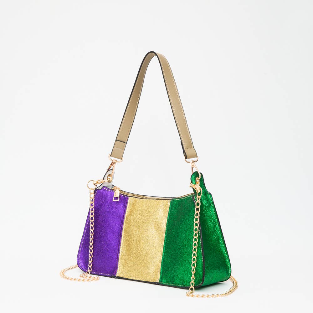 Mardi Gras Glitter Handbag 