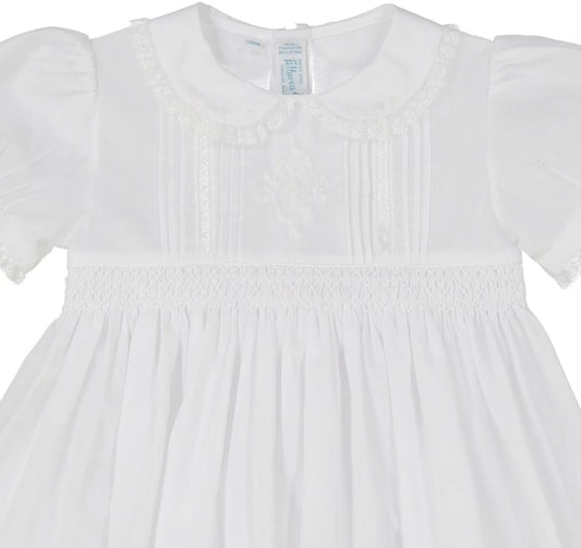 Feltman white flower girl dress