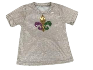 Sequin Fleur De Lis Shirt