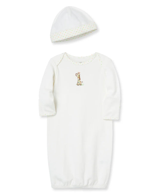Giraffe Gown and Hat Set