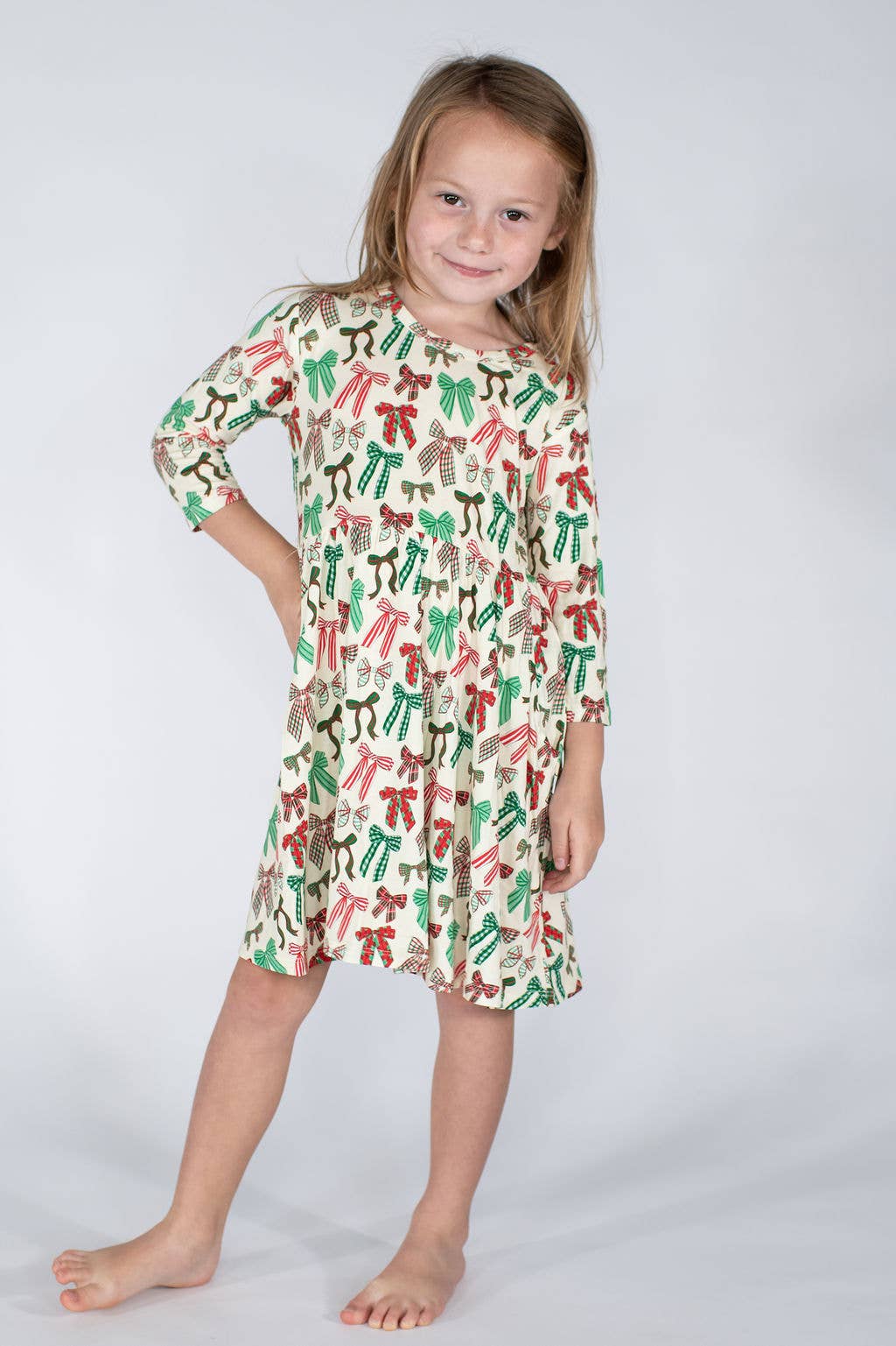 Holiday Bows Bamboo Dress