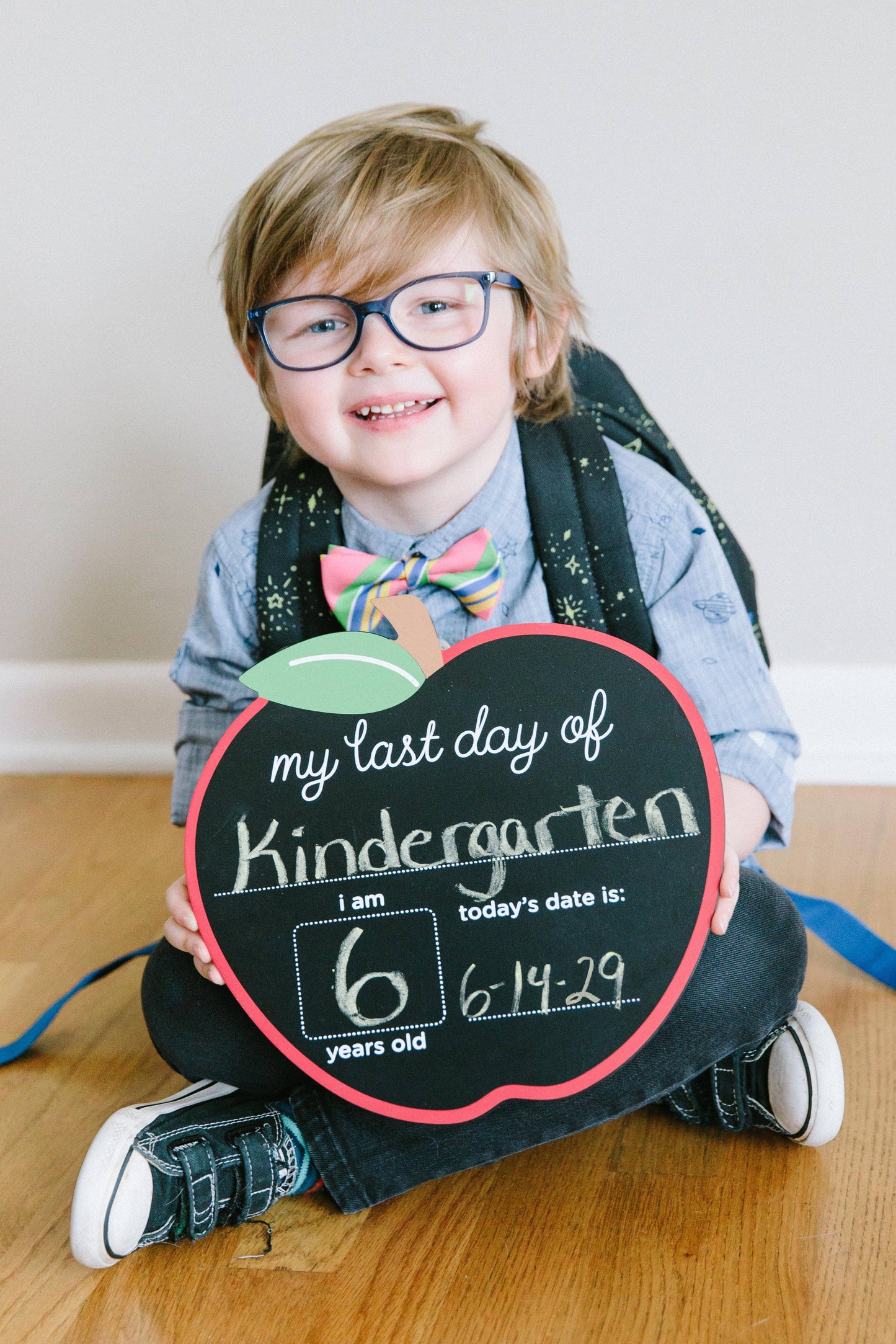 First and Last Day of School Reversible Chalkboard Sign