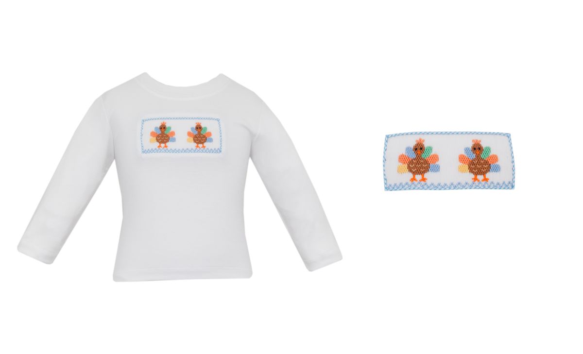 Smocked Turkey Shirt