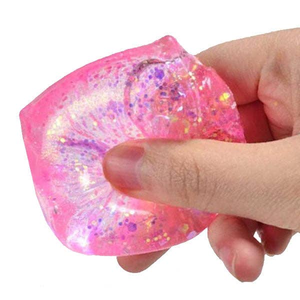 Sugah-Mals™ Glitter Sugar Cube Squishy Stress Ball -Assorted