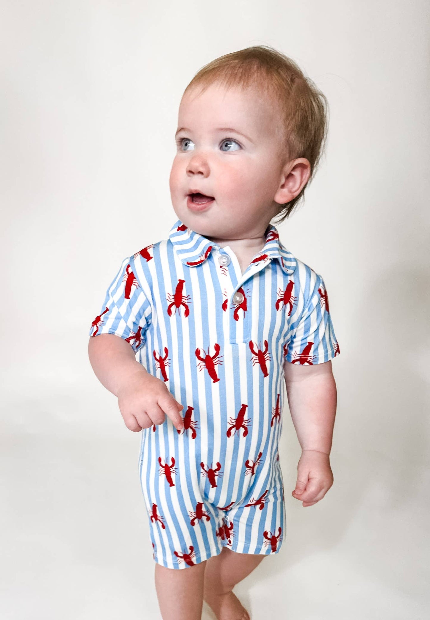 Little Pinchers Crawfish Polo Romper