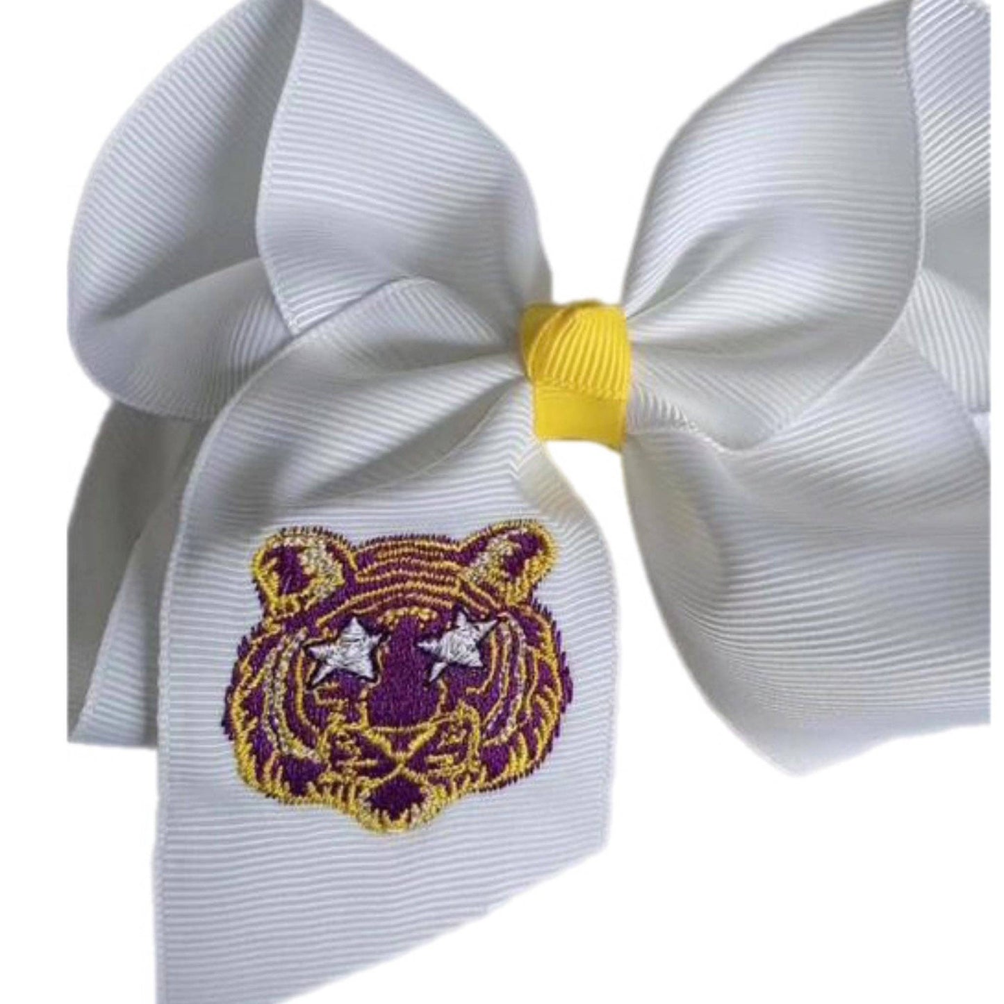 Tiger Star Embroidered Bow