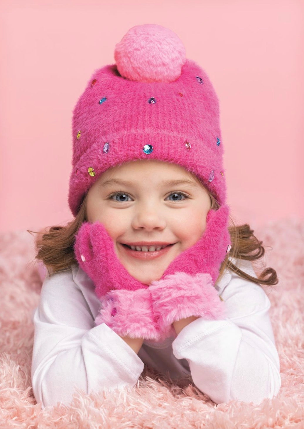 Glitzy Fur Gloves