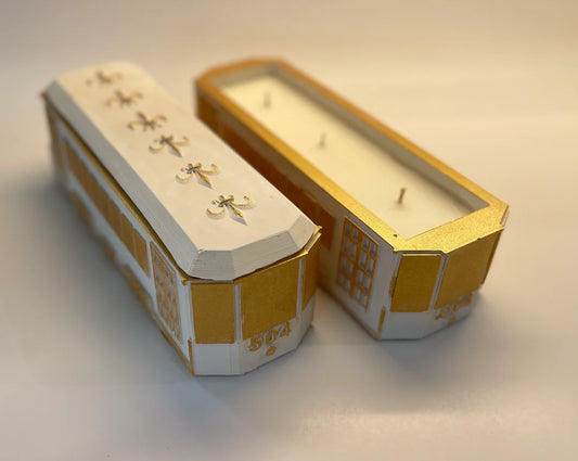 Streetcar Candle Coquette Scent* due to delicate nature of this product shipping is not offered. Pick up is only offered.