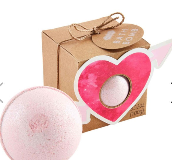 Valentine bath bomb