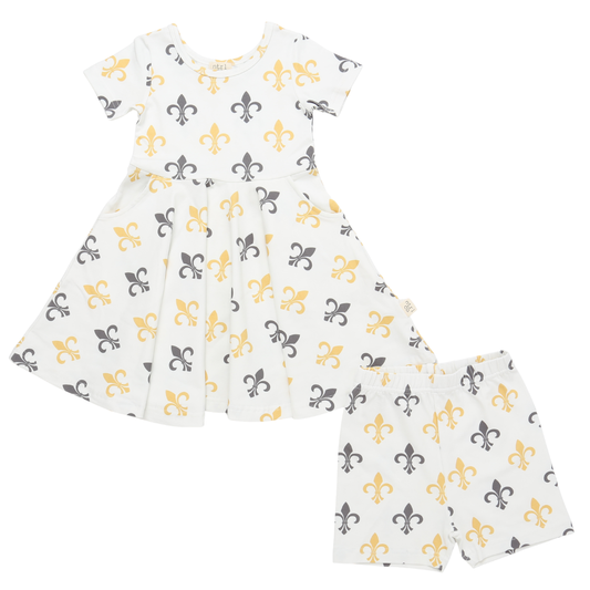 Who Dat Twirl Dress Set