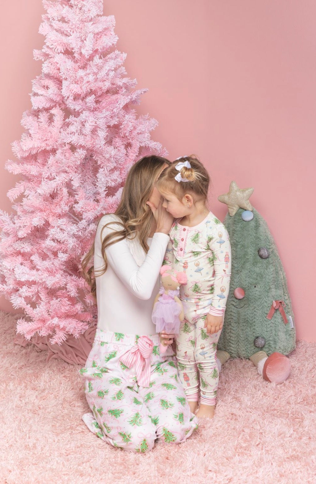 Mom Tree Bow Pajama Pants