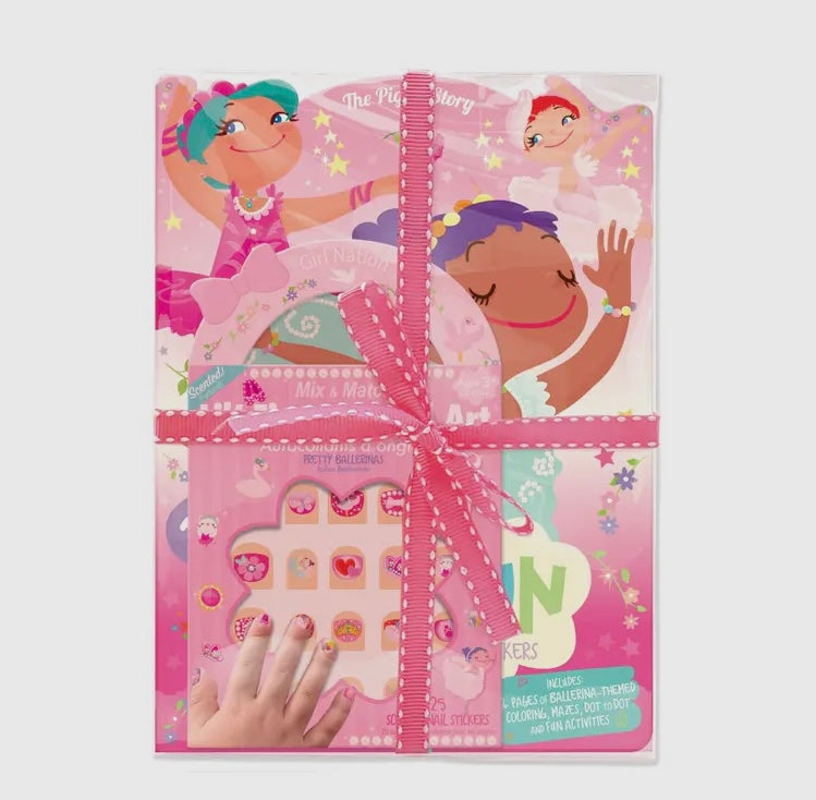 Activity book and nail kit set