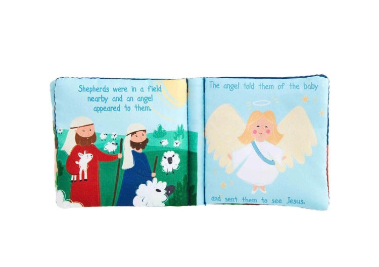 Nativity book and singing baby Jesus set