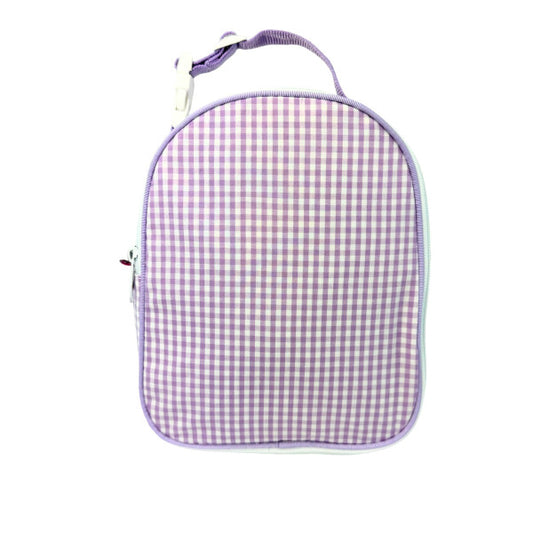 Lilac gingham lunch box